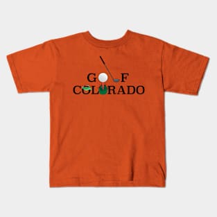 Golf Colorado Kids T-Shirt